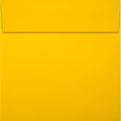 Sunflower Yellow 32lb 6 1/2 x 6 1/2 Square Envelopes with Peel & Seal