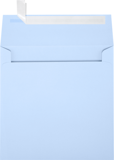 Baby Blue 32lb 6 1/2 x 6 1/2 Square Envelopes with Peel & Seal