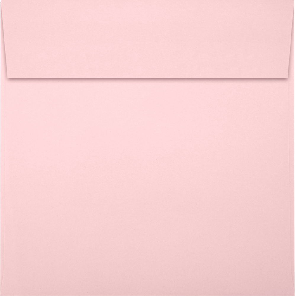 Baby Candy Pink 32lb 6 1/2 x 6 1/2 Square Envelopes with Peel & Seal