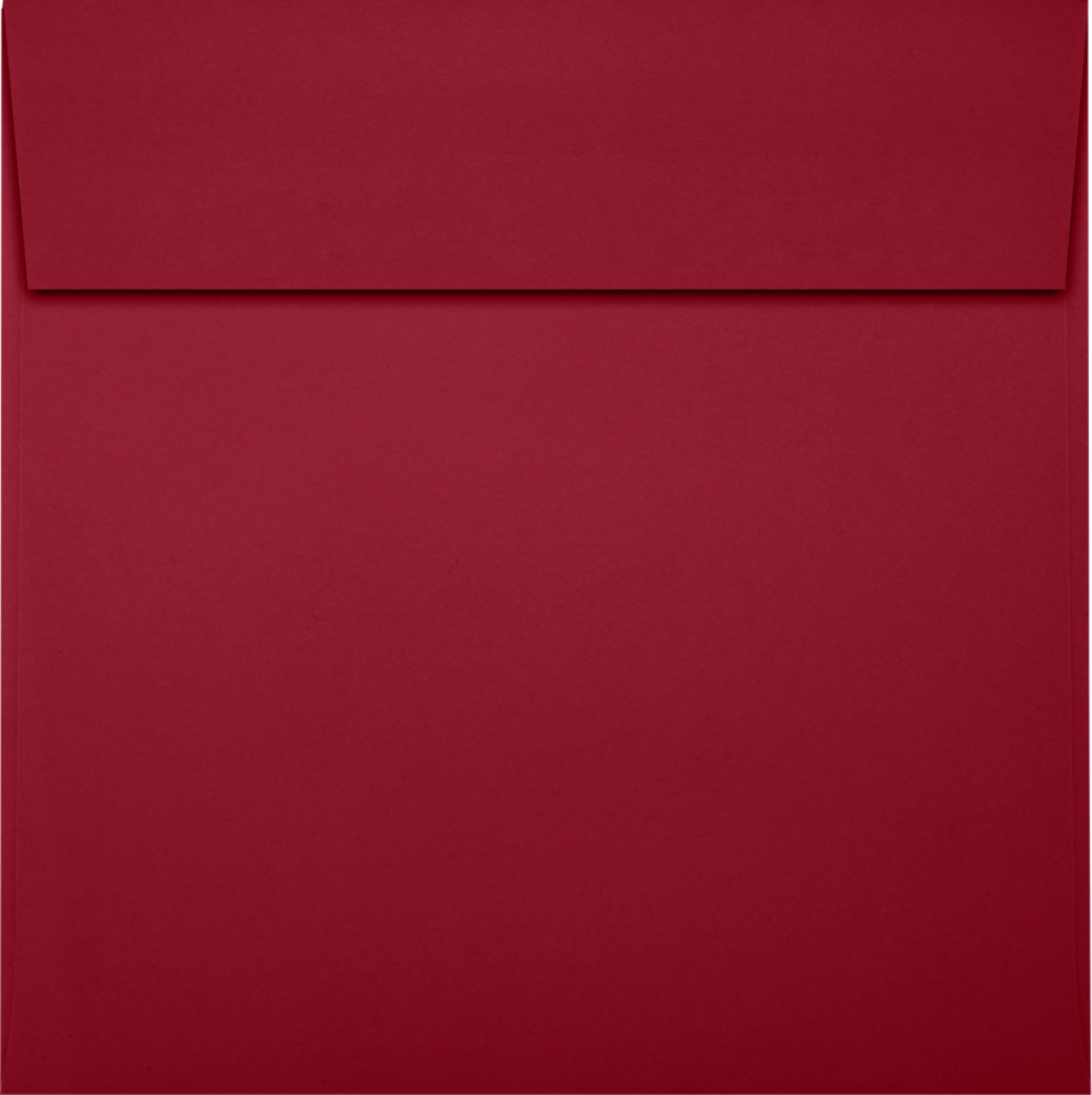Garnet Dark Red 32lb 6 1/2 x 6 1/2 Square Envelopes with Peel & Seal