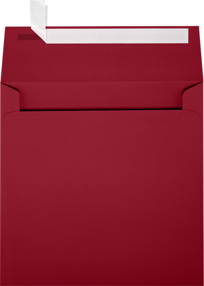 Garnet Dark Red 32lb 6 1/2 x 6 1/2 Square Envelopes with Peel & Seal