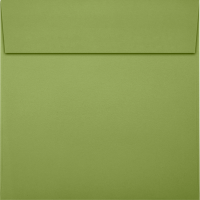 Olive Green 28lb 6 1/2 x 6 1/2 Square Envelopes with Peel & Seal