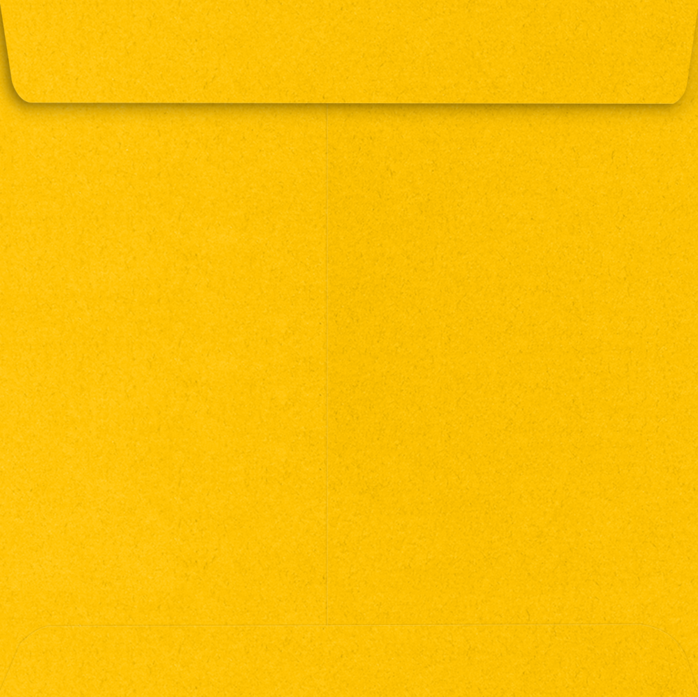 Sunflower Yellow 32lb 7 1/2 x 7 1/2 Square Envelopes with Peel & Seal