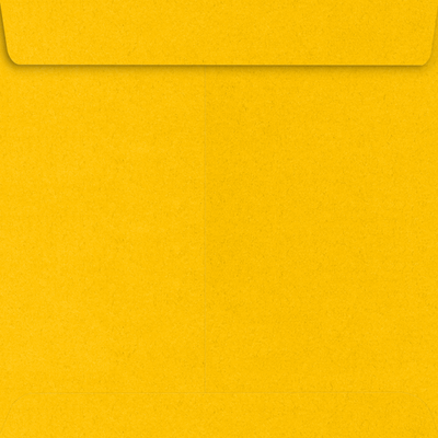 Sunflower Yellow 32lb 7 1/2 x 7 1/2 Square Envelopes with Peel & Seal