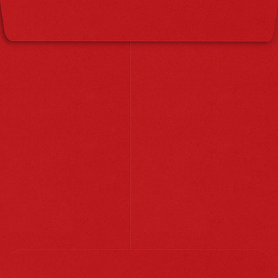 Red 32lb 7 1/2 x 7 1/2 Square Envelopes with Peel & Seal