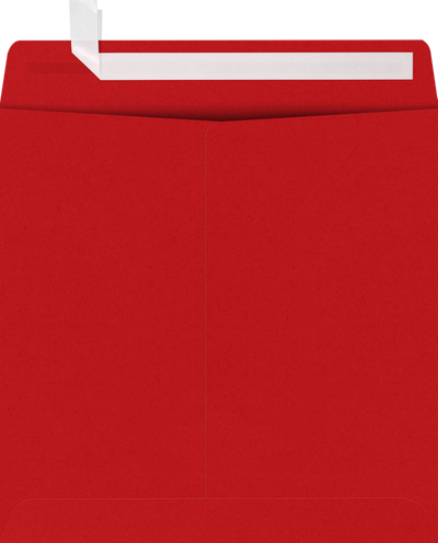 Red 32lb 7 1/2 x 7 1/2 Square Envelopes with Peel & Seal