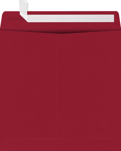 Garnet Dark Red 32lb 7 1/2 x 7 1/2 Square Envelopes with Peel & Seal