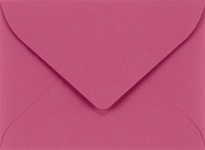 Fuchsia Pink Magenta 32lb #17 Mini Envelopes (2 11/16 x 3 11/16)