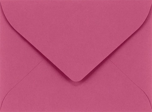 Fuchsia Pink Magenta 32lb #17 Mini Envelopes (2 11/16 x 3 11/16)