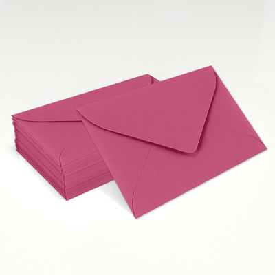 Fuchsia Pink Magenta 32lb #17 Mini Envelopes (2 11/16 x 3 11/16)
