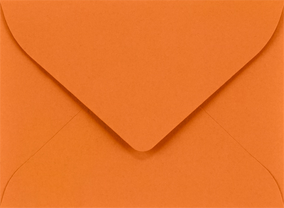 Mandarin Orange 32lb #17 Mini Envelopes (2 11/16 x 3 11/16)