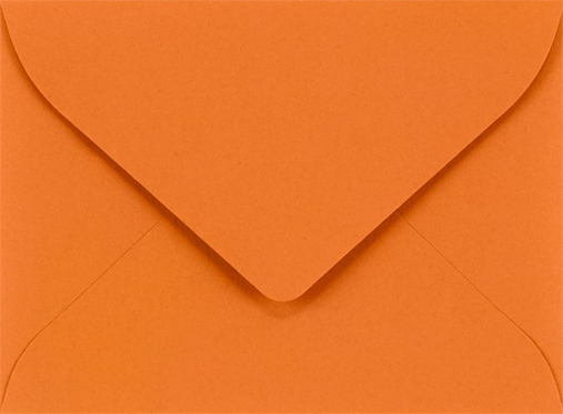 Mandarin Orange 32lb #17 Mini Envelopes (2 11/16 x 3 11/16)