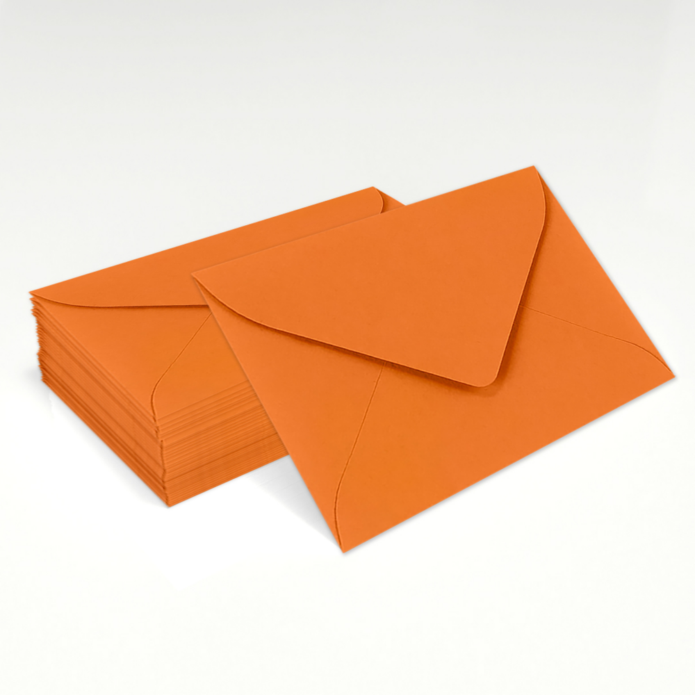 Mandarin Orange 32lb #17 Mini Envelopes (2 11/16 x 3 11/16)