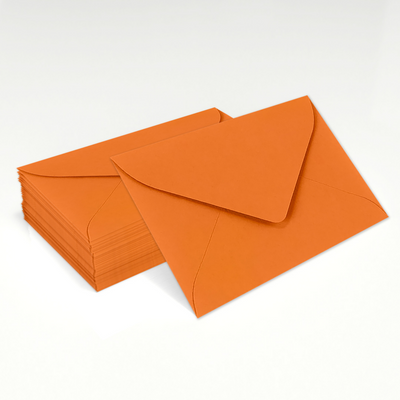 Mandarin Orange 32lb #17 Mini Envelopes (2 11/16 x 3 11/16)