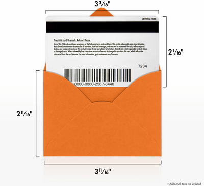Mandarin Orange 32lb #17 Mini Envelopes (2 11/16 x 3 11/16)