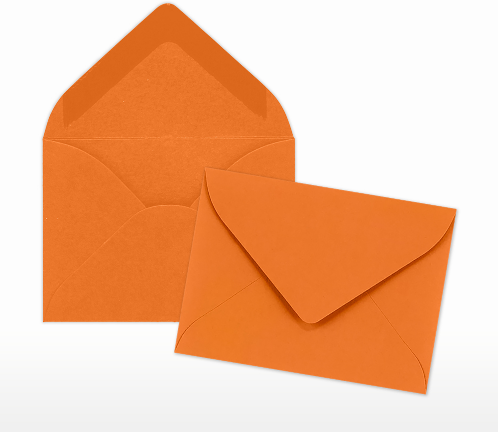 Mandarin Orange 32lb #17 Mini Envelopes (2 11/16 x 3 11/16)