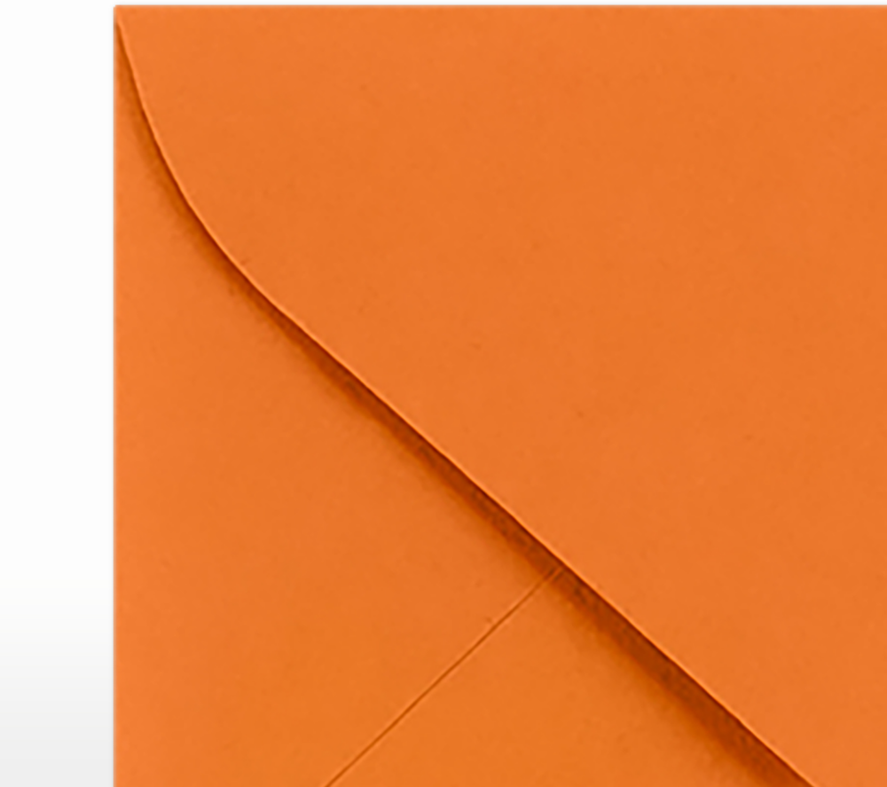 Mandarin Orange 32lb #17 Mini Envelopes (2 11/16 x 3 11/16)