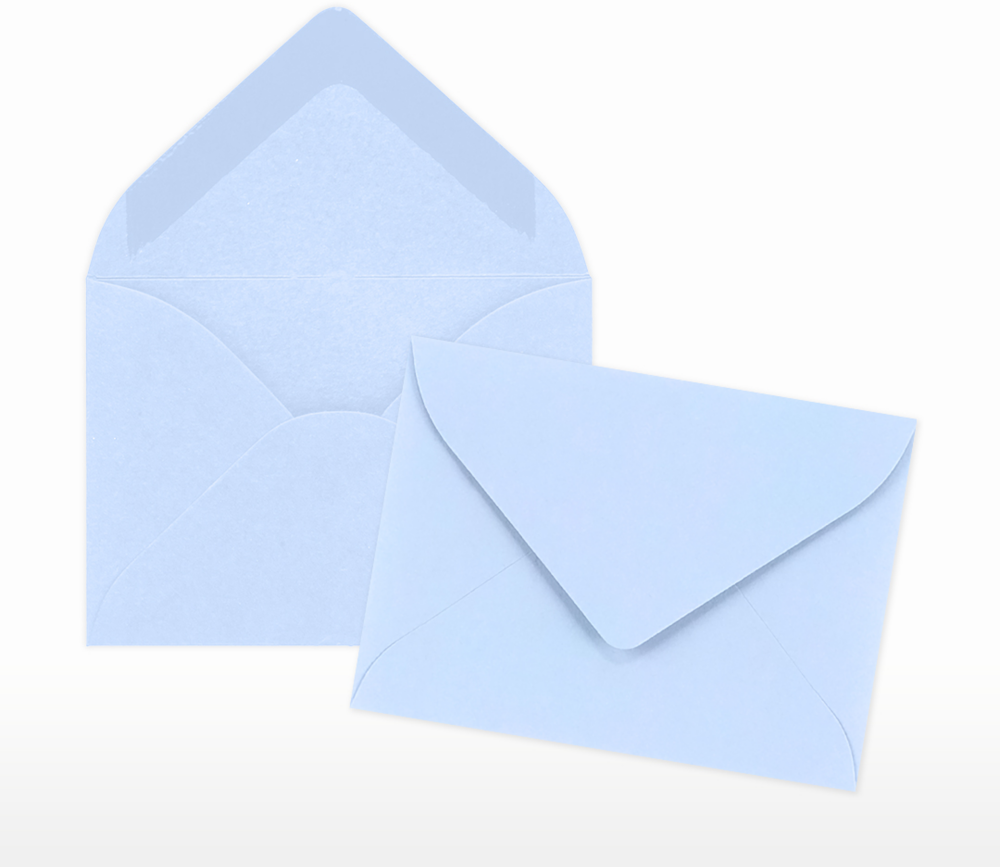 Baby Blue 32lb #17 Mini Envelopes (2 11/16 x 3 11/16)