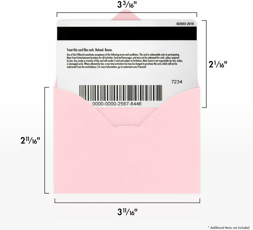 Baby Candy Pink 32lb #17 Mini Envelopes (2 11/16 x 3 11/16)