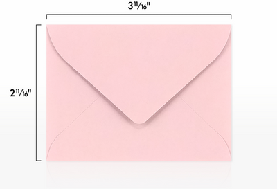 Baby Candy Pink 32lb #17 Mini Envelopes (2 11/16 x 3 11/16)