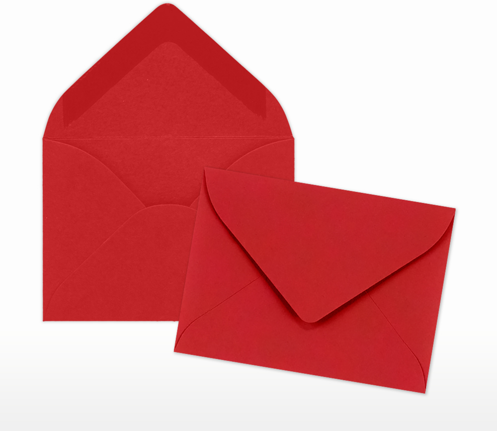 Red 32lb #17 Mini Envelopes (2 11/16 x 3 11/16)