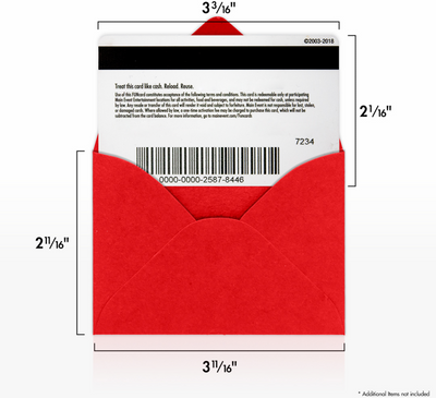 Ruby Red Happy Holidays 32lb #17 Mini Envelopes (2 11/16 x 3 11/16)