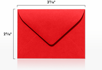 Ruby Red Happy Holidays 32lb #17 Mini Envelopes (2 11/16 x 3 11/16)