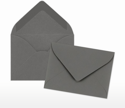 Dark Smoke Gray 32lb #17 Mini Envelopes (2 11/16 x 3 11/16)