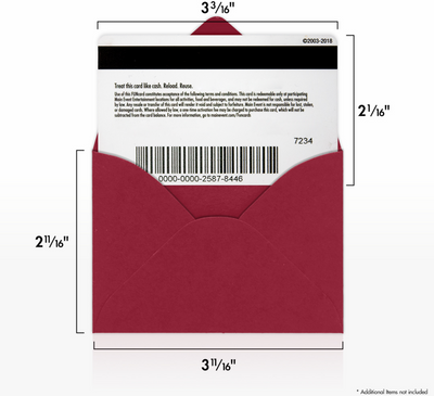 Garnet Dark Red 32lb #17 Mini Envelopes (2 11/16 x 3 11/16)