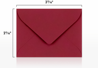Garnet Dark Red 32lb #17 Mini Envelopes (2 11/16 x 3 11/16)