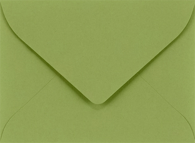 Olive Green 28lb #17 Mini Envelopes (2 11/16 x 3 11/16)