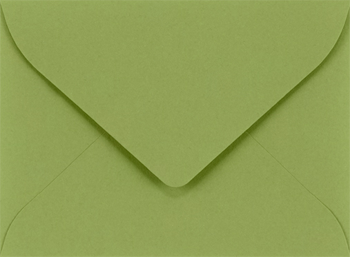 Olive Green 28lb #17 Mini Envelopes (2 11/16 x 3 11/16)