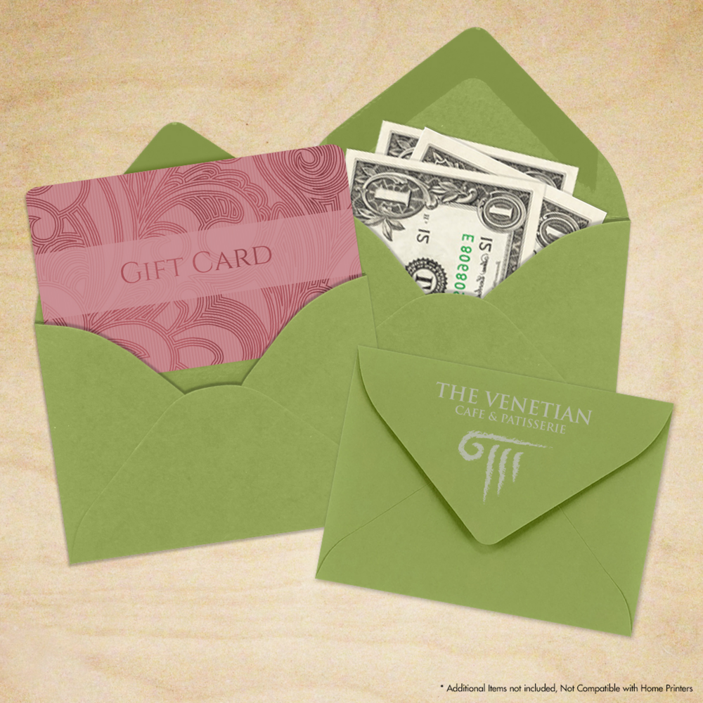 Olive Green 28lb #17 Mini Envelopes (2 11/16 x 3 11/16)