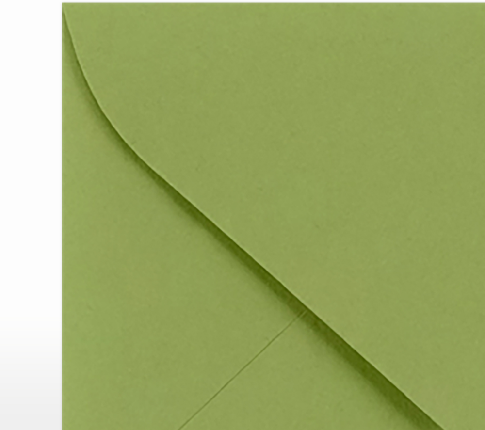 Olive Green 28lb #17 Mini Envelopes (2 11/16 x 3 11/16)