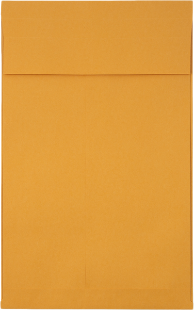 Brown Kraft 40lb 10 x 15 x 2 Open End Envelopes with Peel & Seal