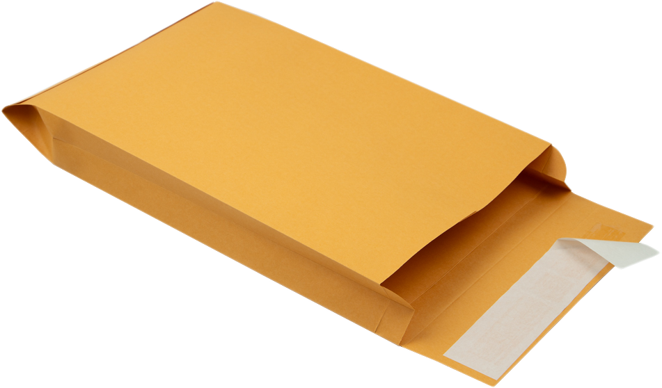 Brown Kraft 40lb 10 x 15 x 2 Open End Envelopes with Peel & Seal