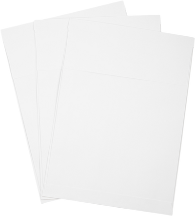 White 40lb 10 x 13 x 2 Open End Envelopes with Peel & Seal