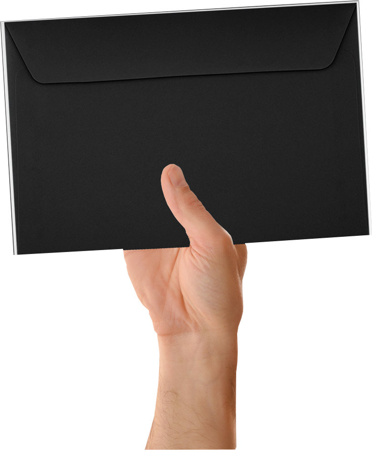 Smooth Midnight Black 32lb 6 x 9 Booklet Envelopes
