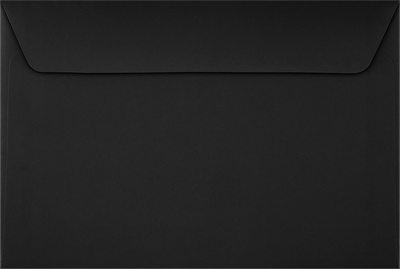 Smooth Midnight Black 32lb 6 x 9 Booklet Envelopes