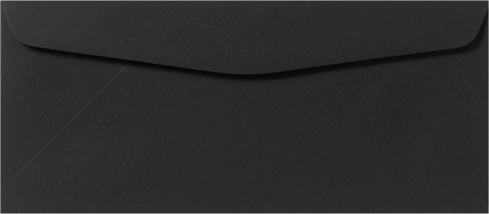 Smooth Midnight Black 32lb #9 Regular Envelopes (3 7/8 x 8 7/8)
