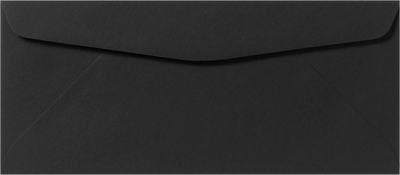 Smooth Midnight Black 32lb #9 Regular Envelopes (3 7/8 x 8 7/8)
