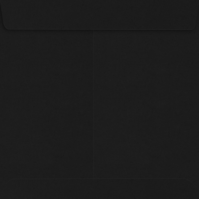 Smooth Midnight Black 32lb 7 1/2 x 7 1/2 Square Envelopes with Peel & Seal