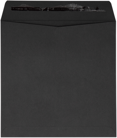 Smooth Midnight Black 32lb 8 x 8 Square Envelopes with Peel & Seal
