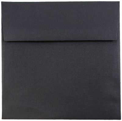 Black Linen 32lb 5 1/2 x 5 1/2 Square Envelopes