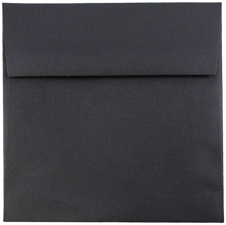 Black Linen 32lb 5 1/2 x 5 1/2 Square Envelopes
