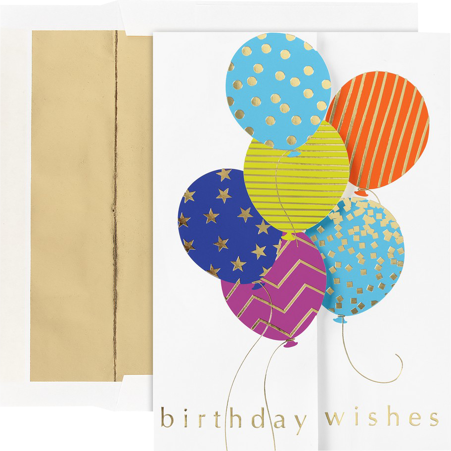 Birthday Balloon Gatefold Cards
