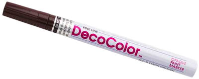 Dark Brown Fine Line Opaque Paint Markers