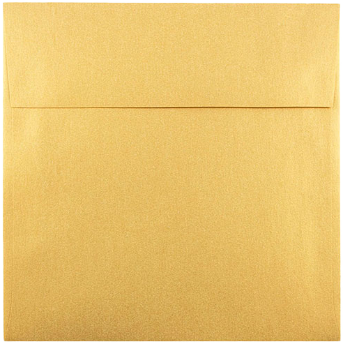 Gold Metallic 32lb 6 x 6 Square Envelopes