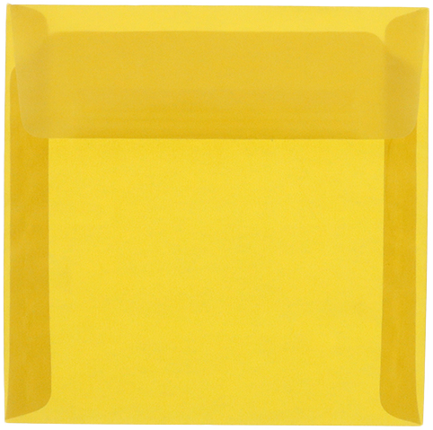 Gold Translucent 30lb 6 x 6 Square Envelopes