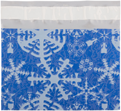 Blue Snowflake Foil 32lb 5 x 6 1/8 Invitation Envelopes with Peel & Seal